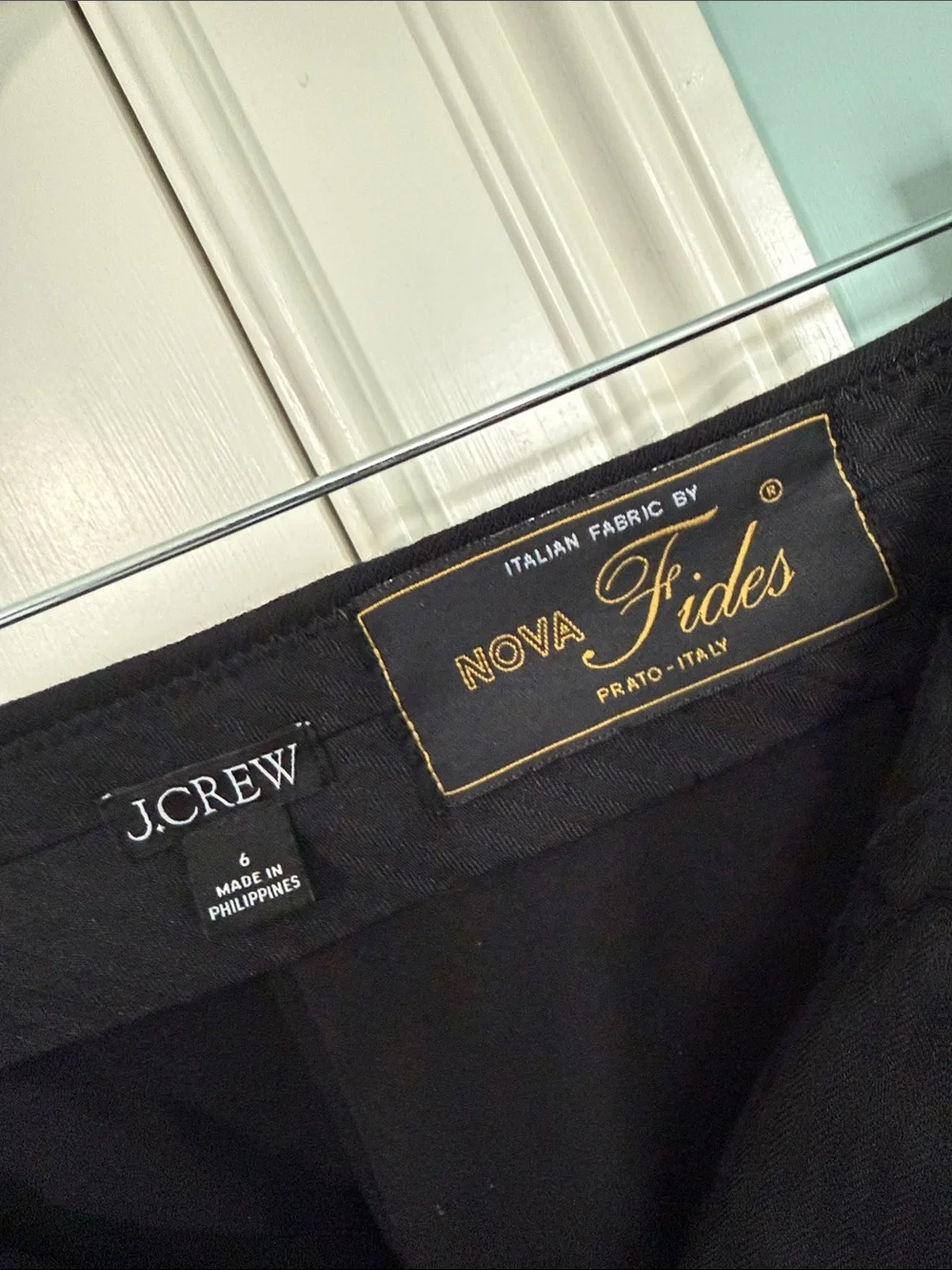 J. Crew Black Straight-Leg Dress Pants